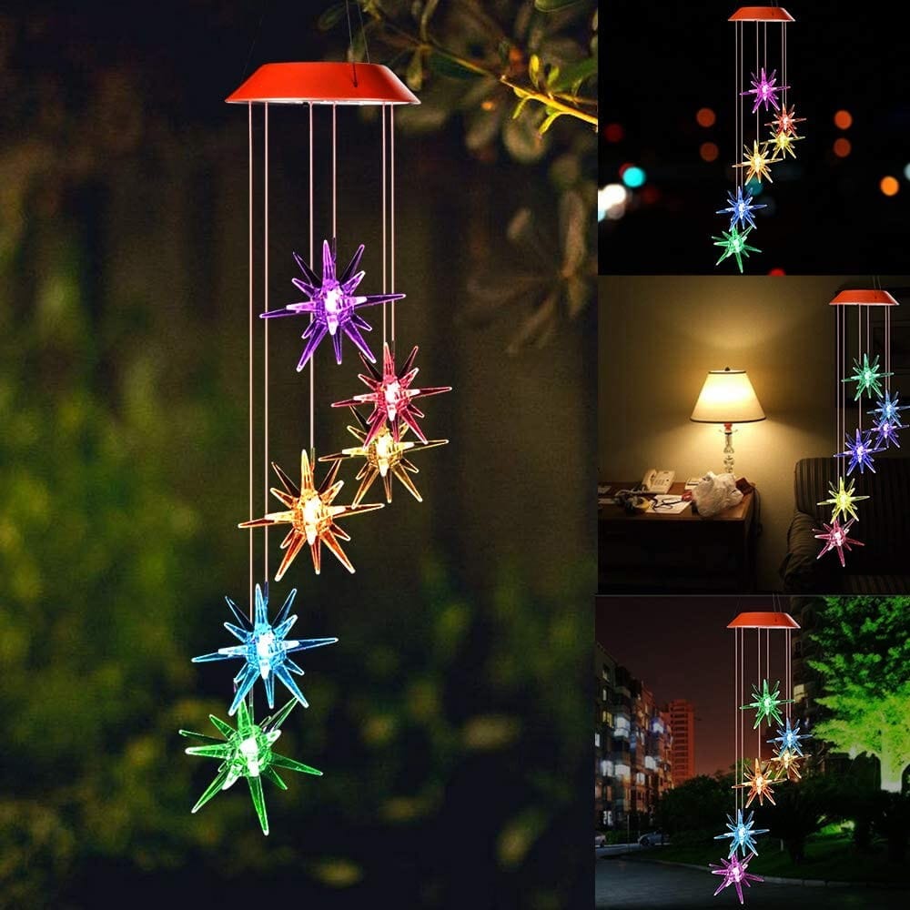 LED Color-Changing Solar Explosion Star Wind Chime Cheap Sale Looking For