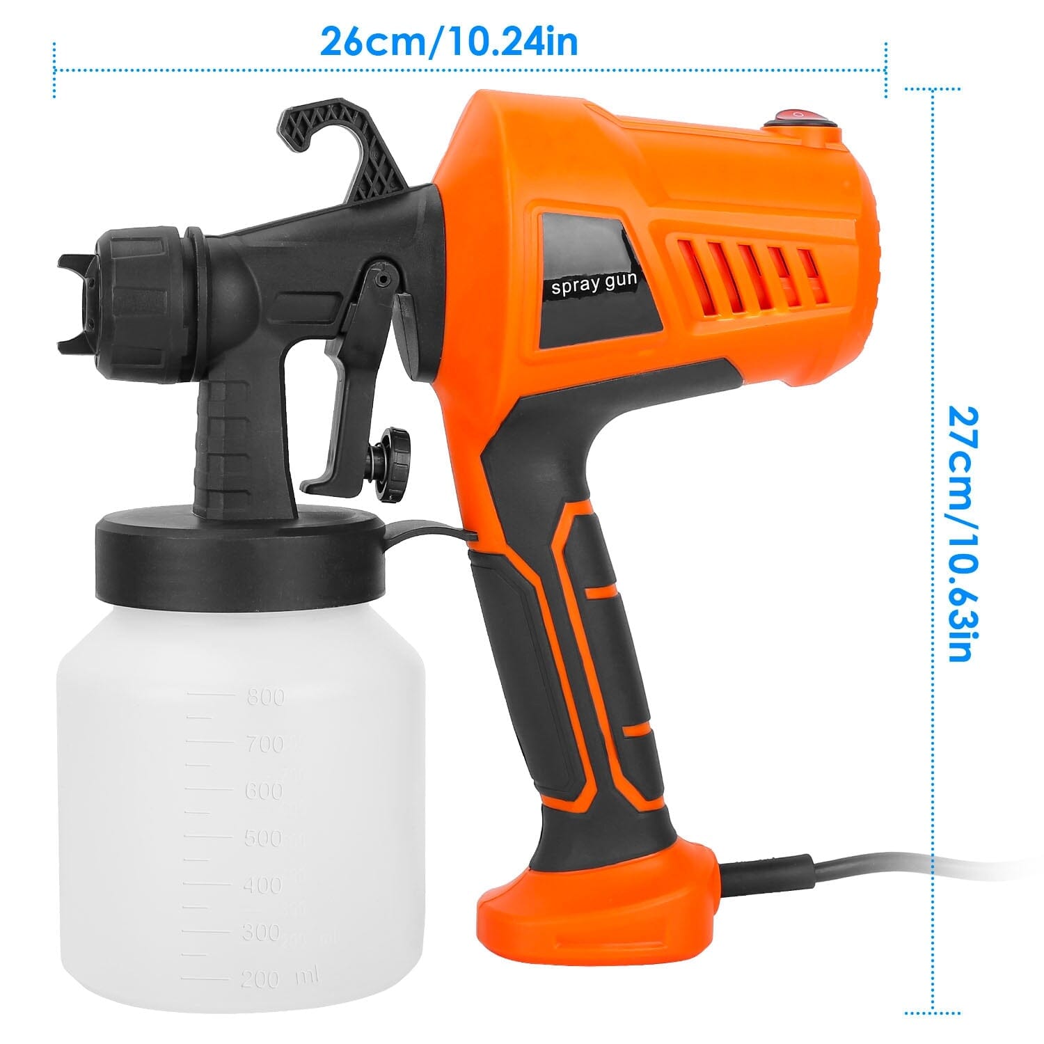 700W Electric Paint Sprayer Handheld with 3 Spray Patterns 800ml Cheap Sale