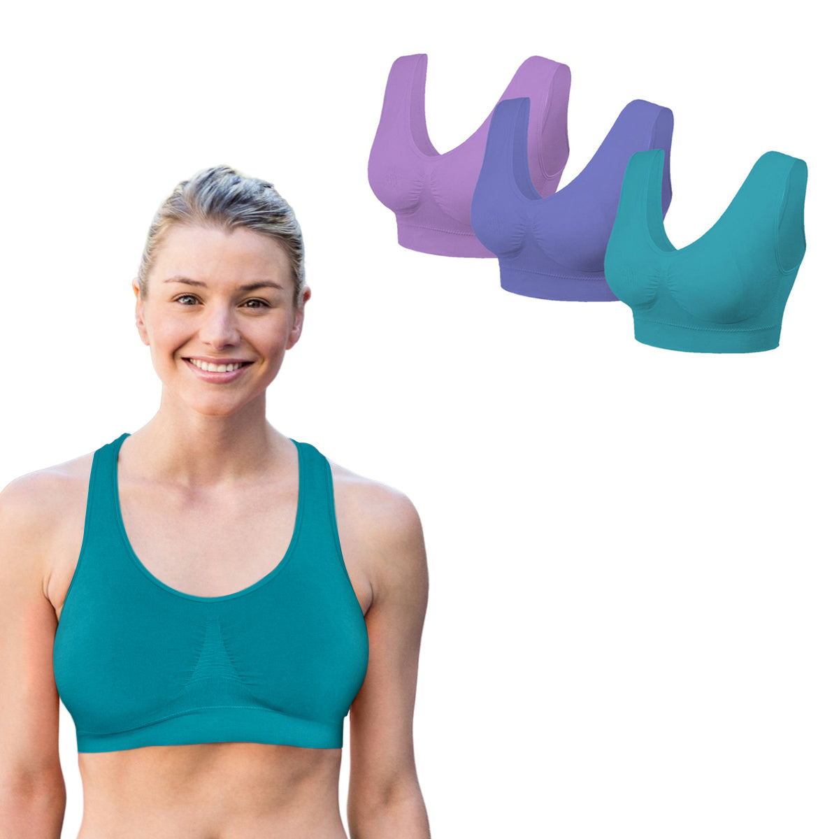 3 Pack: Seamless Lightweight Comfort Bras Online Shop From China