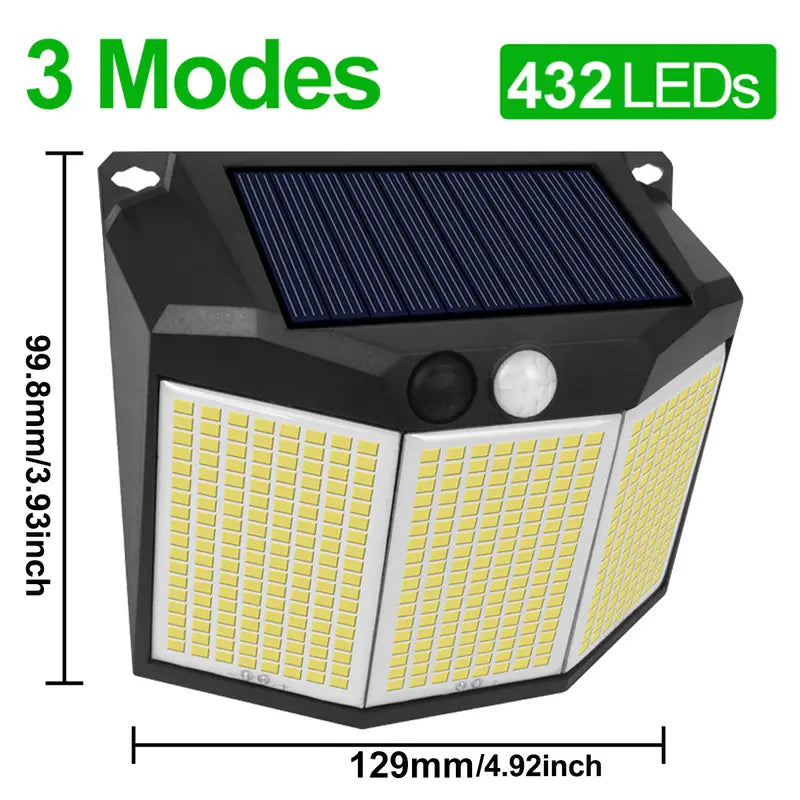 432 LED Solar Garden Wall Lights Cheap Footlocker