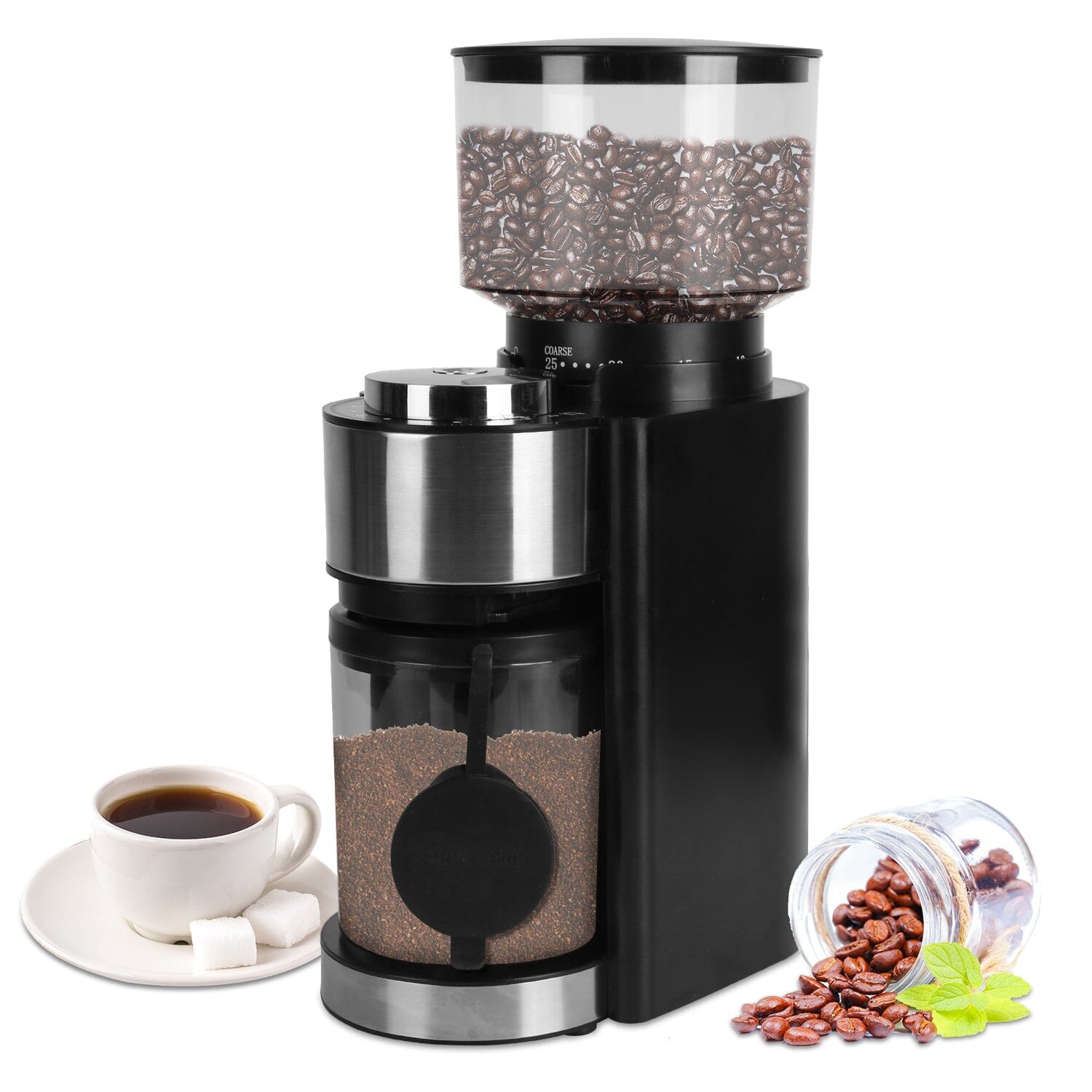 Conical Bur Coffee Bean Electric Grinder with 25 Grind Settings With Credit Card Cheap Online