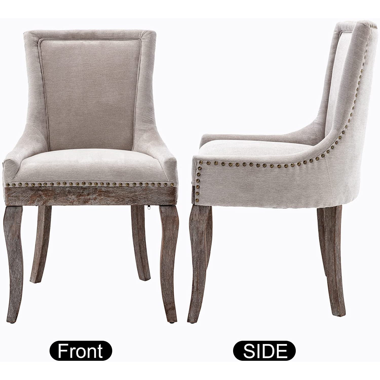 2-Pack: Fabric Upholstered Side Chairs Set Sale Finishline