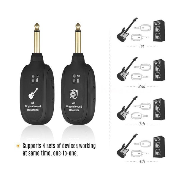 UHF Guitar Wireless System Transmitter Receiver Cheap Fashion Style