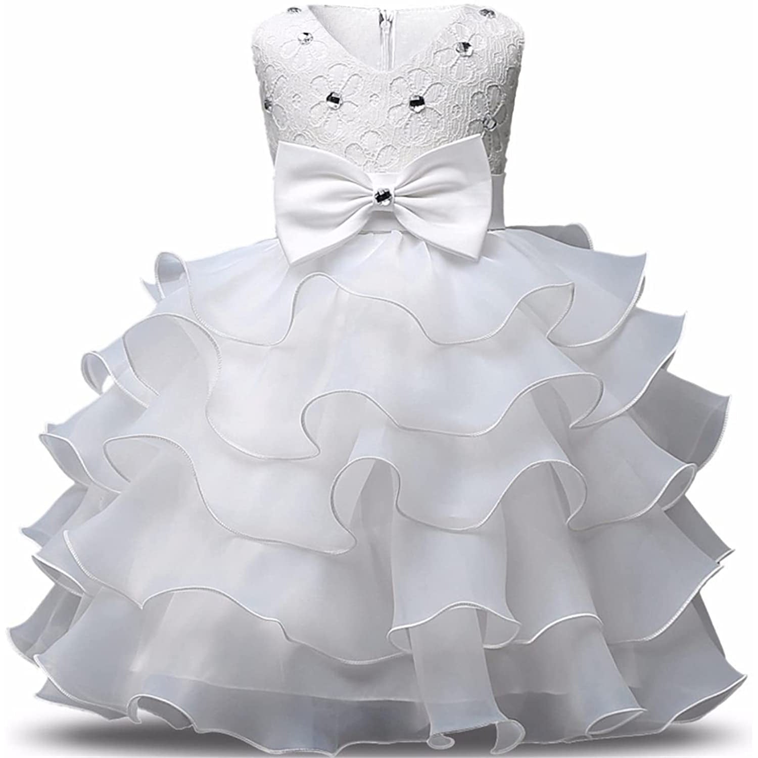 Girl Dress Kids Ruffles Lace Party Wedding Gown 2025 Cheap Online