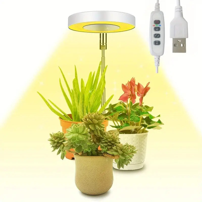 Full Spectrum LED Halo Plant Light With Stand Height Adjustable Auto Timer Browse Cheap Online