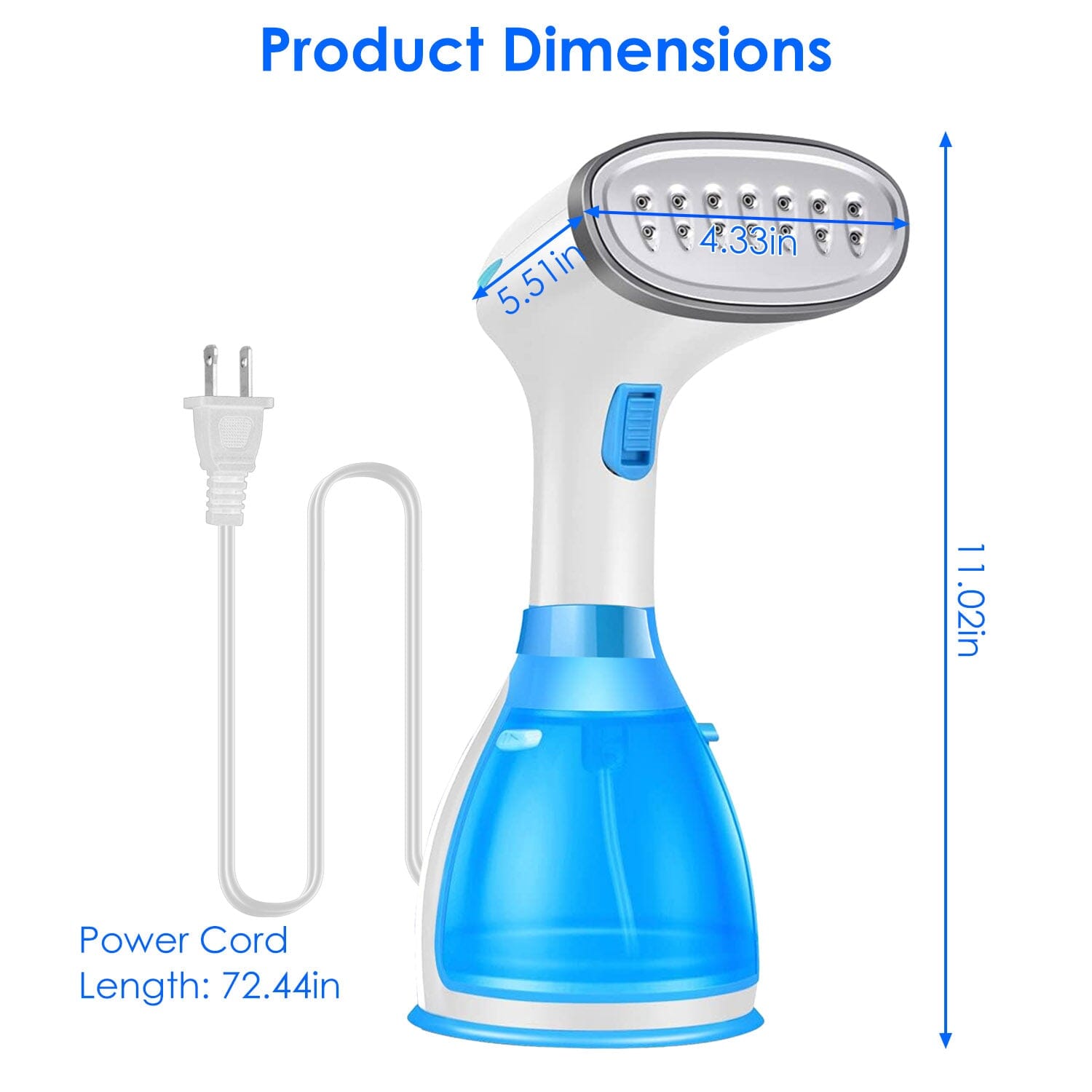 1500W Portable Handheld Clothes Steamer with 2 Brush Cheap Sale Collections