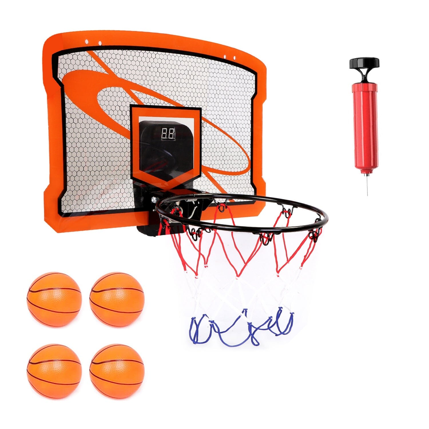 Indoor Mini Basketball Hoop Set with 4 Inflatable Balls Electric Audio Scorer For Cheap Online