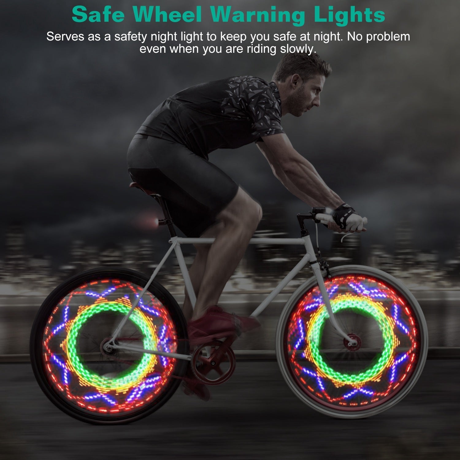 2-Piece: 32 LEDs Pattern Cycling Lights Visit New