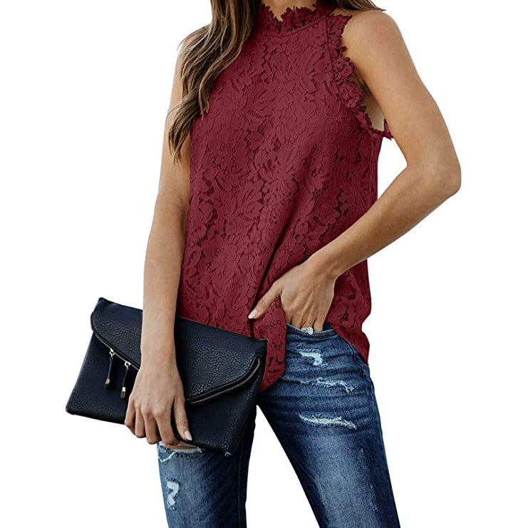 Women's Lace Crochet Hollow Out Tank Top Buy Cheap 2025 Unisex