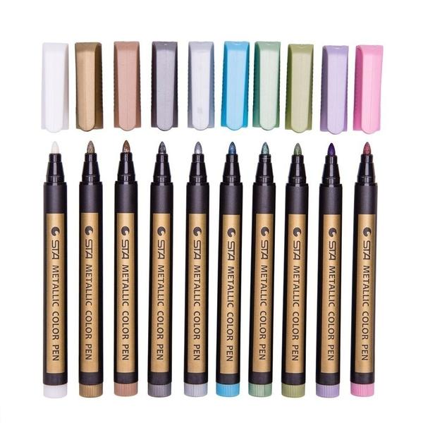 10-Piece: Metallic Paint Marker Pen Permanent Discount Wholesale