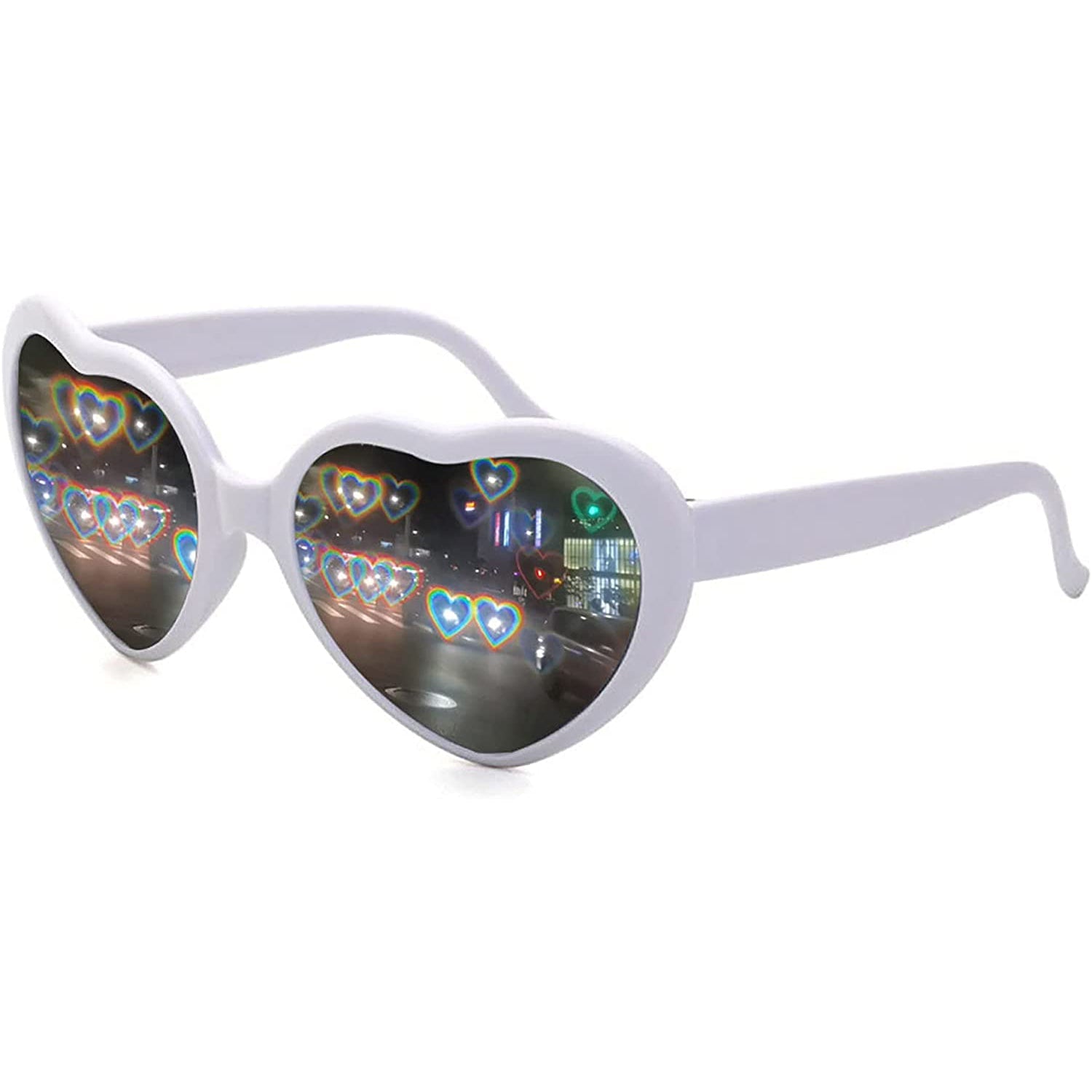 Heart Shaped Sunglasses EDM Festival Light Changing Eyewear Heart Effect Outlet Good Selling