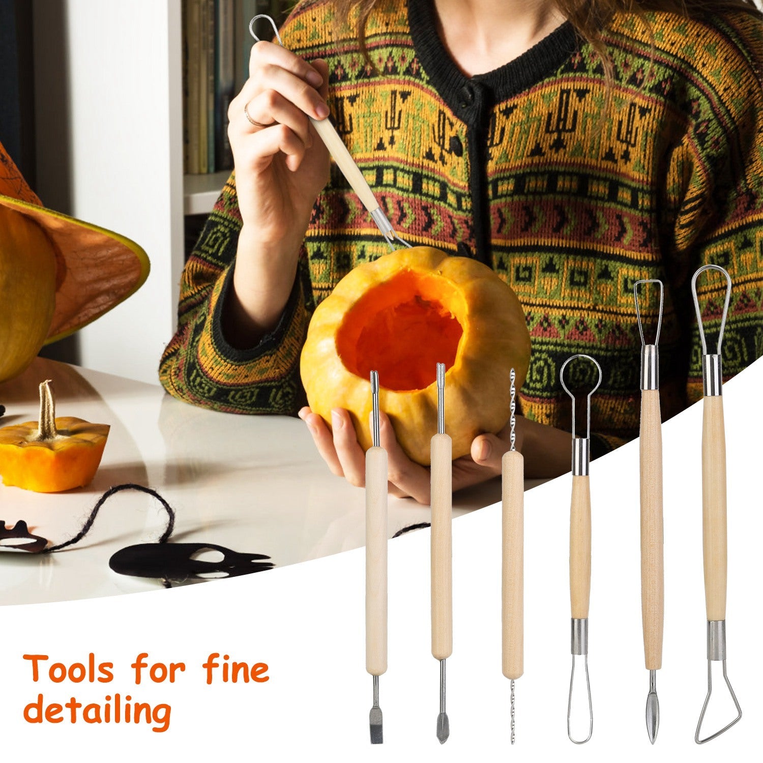 13-Pieces: Halloween Pumpkin Stainless Steel Carving Kit 2025 New Cheap Pice