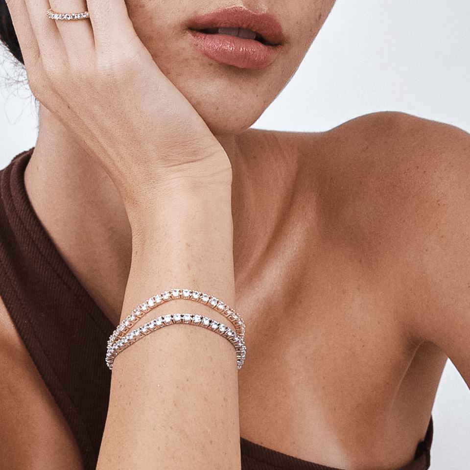 3 Ct TW Round-Cut Natural Diamond Tennis Bracelet 7 14K White Gold Buy Cheap With Paypal
