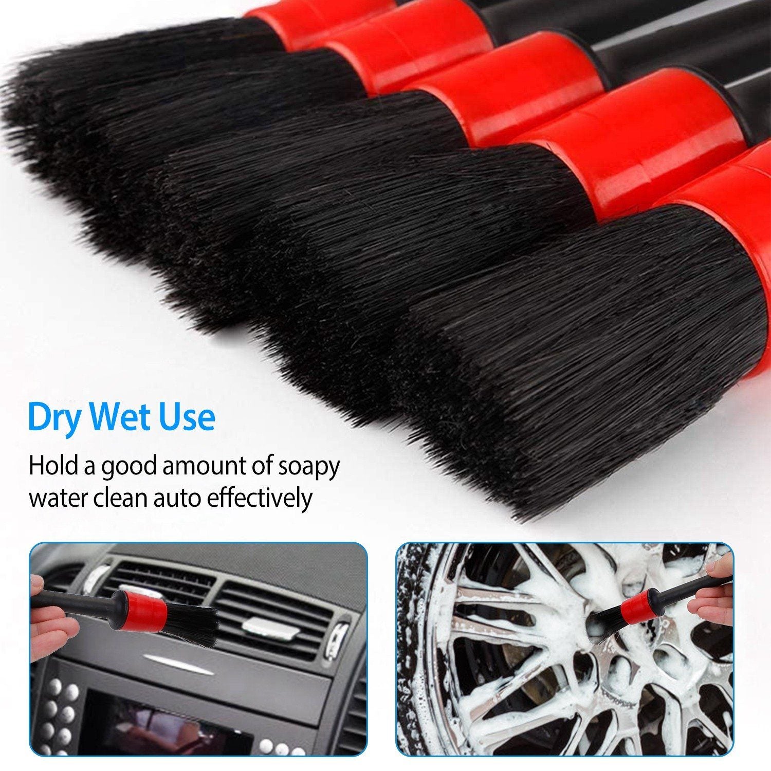 5-Pieces: Car Detailing Brush Set Buy Cheap Latest