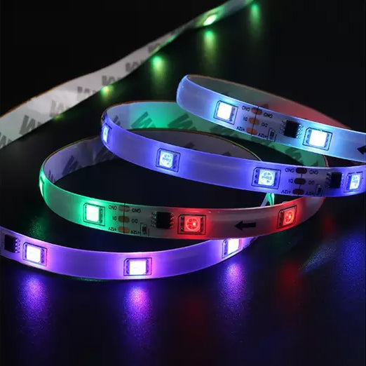 Smart Home Sound Activated Multi-Color LED Light Strip with Remote Outlet Collections