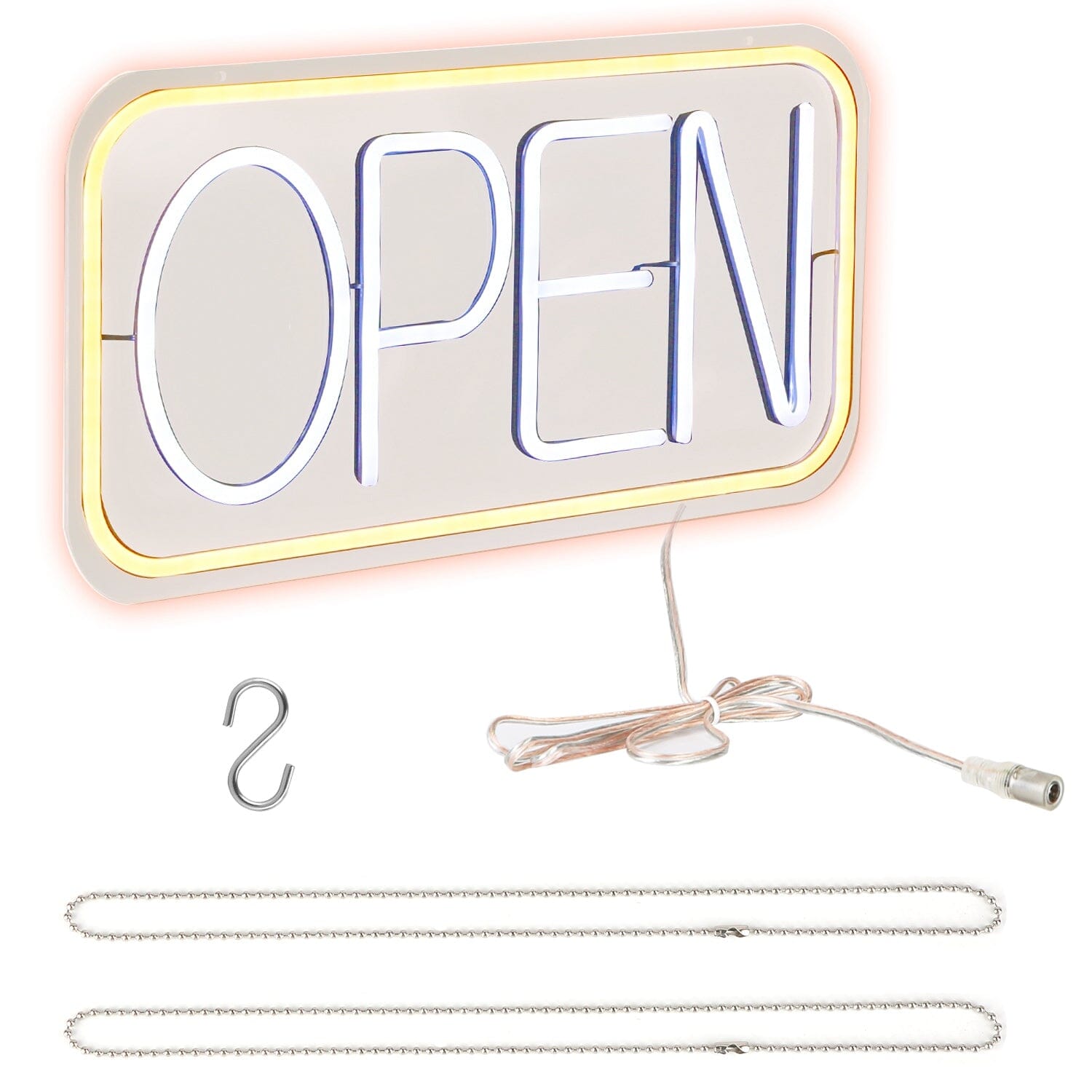 LED Open Sign Advertisement Board with 11 Levels Adjustable Brightness Clearance Footaction