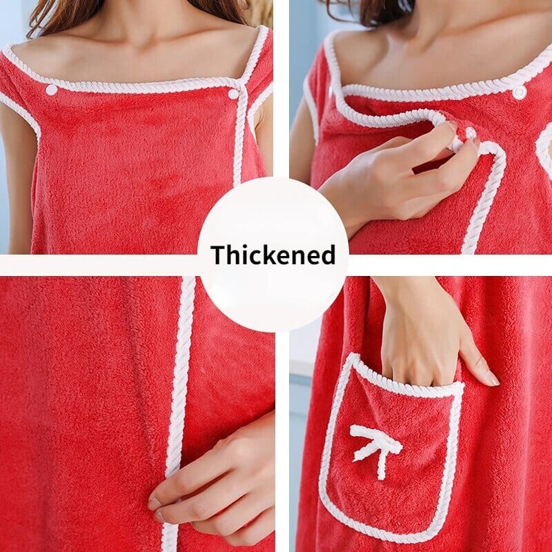 Coral Velvet Bath Towel Skirt Bow Sling Bathrobe Free Shipping For Cheap