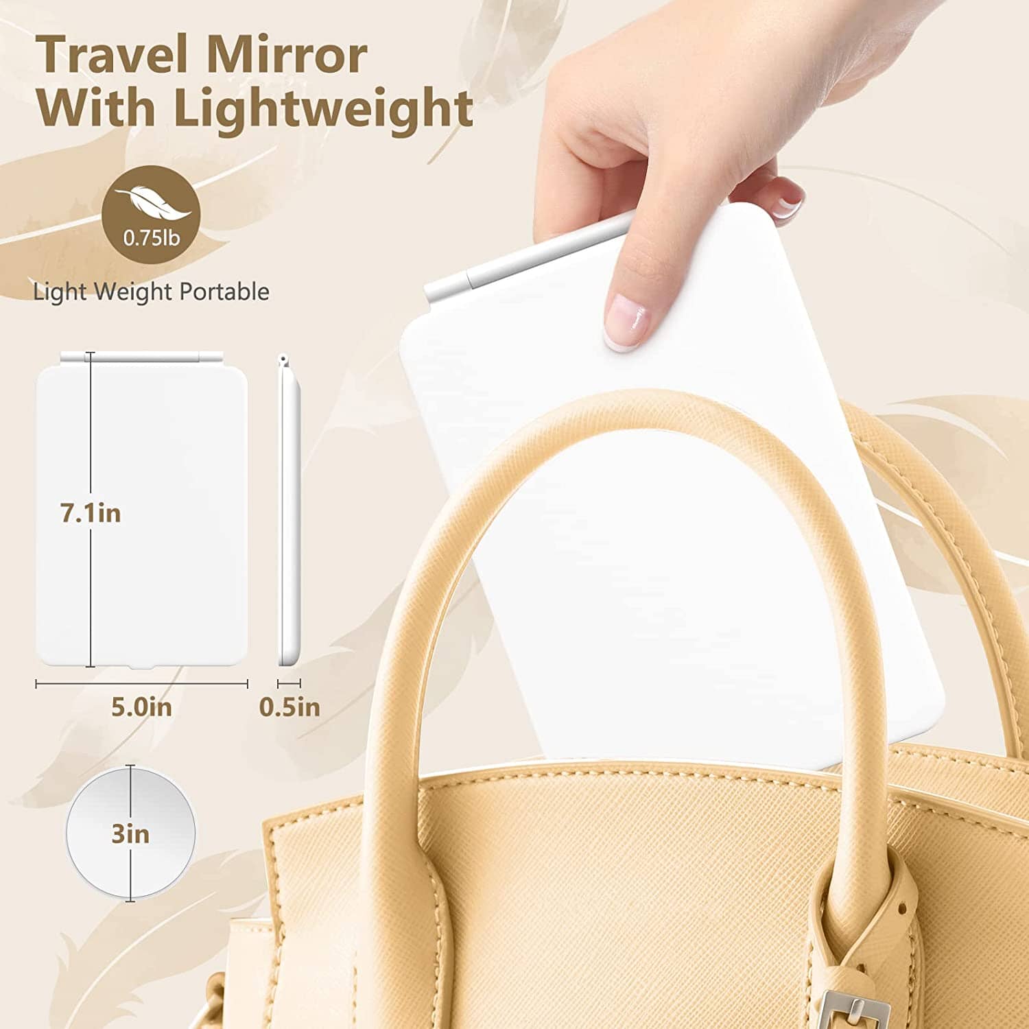 Travel Makeup Mirror with 10X Magnifying Mirror Cheap 100% Original