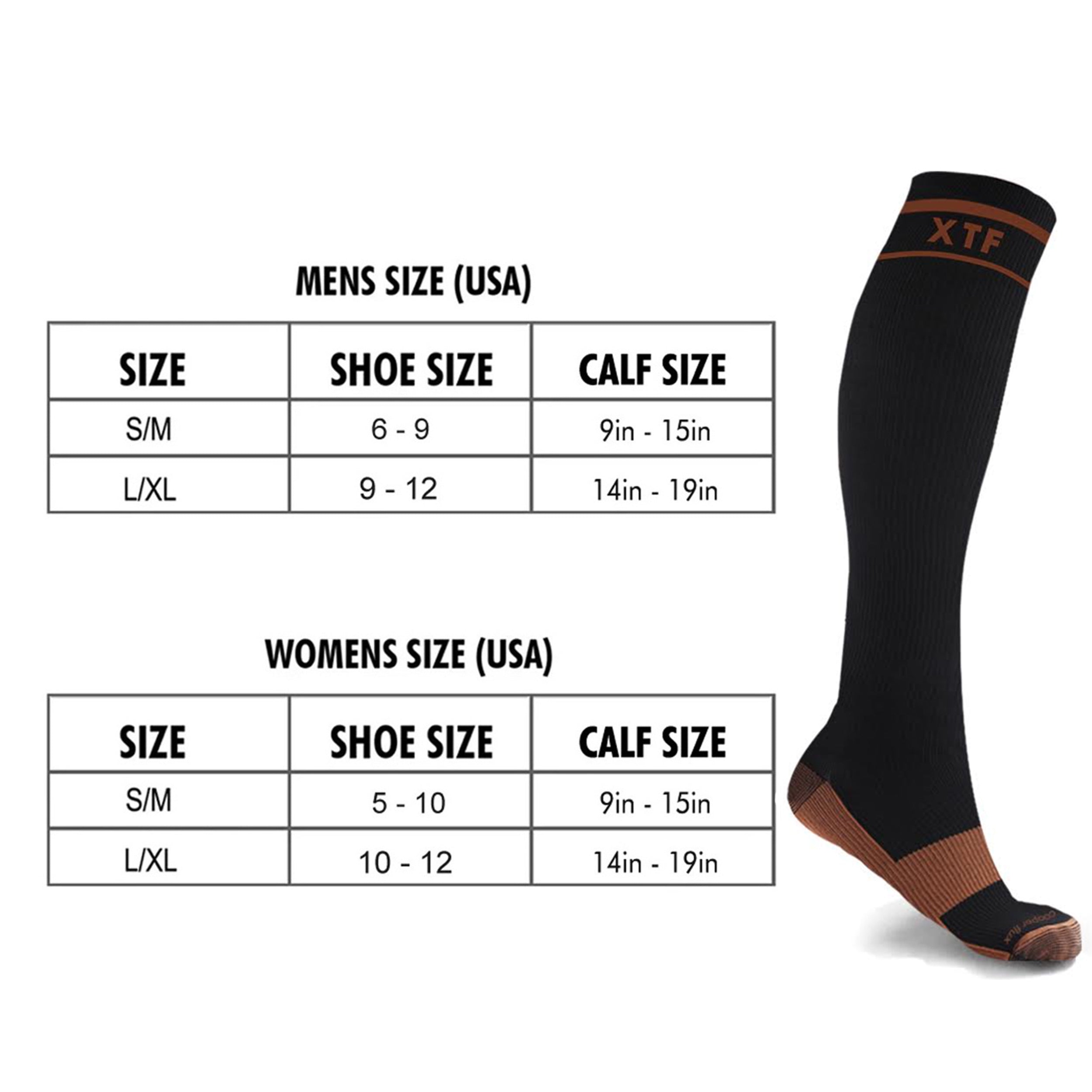 6-Pairs: Unisex Copper-Infused Knee High Compression Socks Outlet 100% Authentic