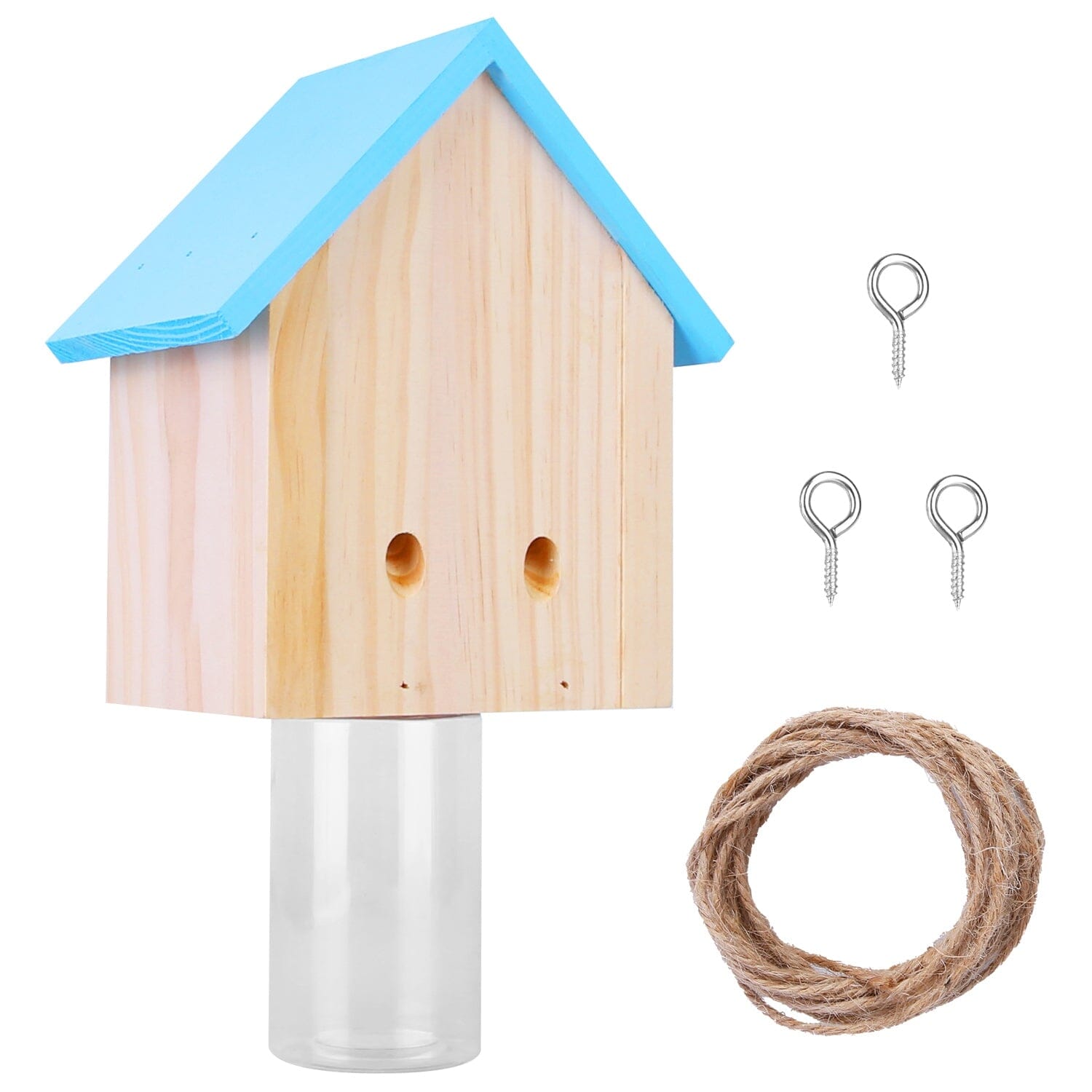 Wood Carpenter Bee Trap Outdoor Natural Pine Wood Comfortable Cheap Online