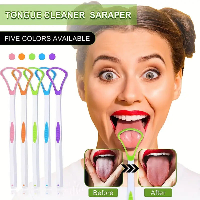 10-Pack: 100% BPA Free Tongue Scrapers Discount Online