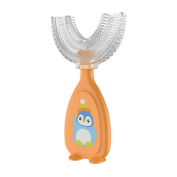 2-Piece: Manual Children's U-Shaped Toothbrush Sale Fashion