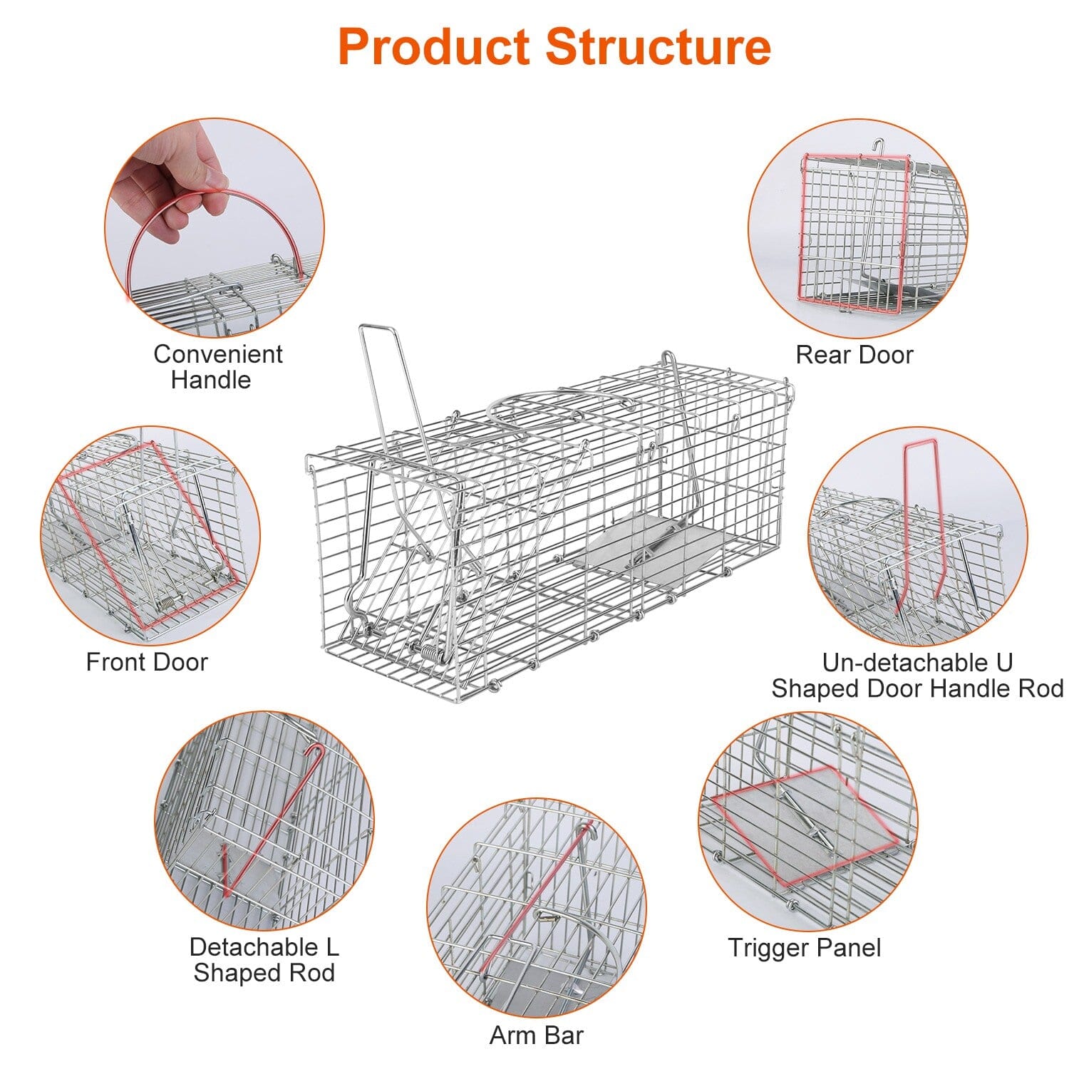 Foldable Rat Trap Cage Humane Live Rodent Trap Cage Original Online