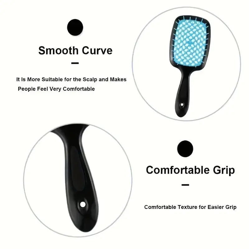 Hollow Out Hairdressing Comb Anti-Static Detangling Hair Brush Scalp Massage Hair Brush For All Hair Types For Cheap Cheap Online