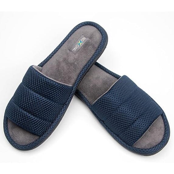 Roxoni Plush Slippers for Men Open Toe House Slippers for Superior Comfort Wholesale Pice Cheap Online