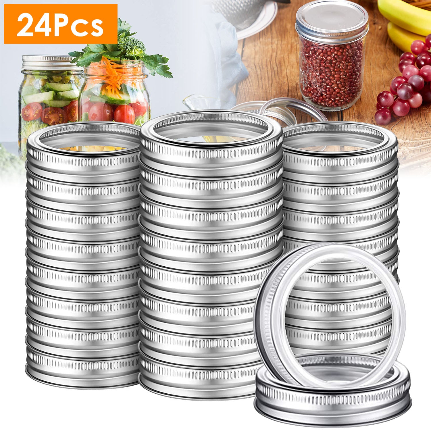 24-Piece: Regular Mouth Canning Jar Sale Amazon