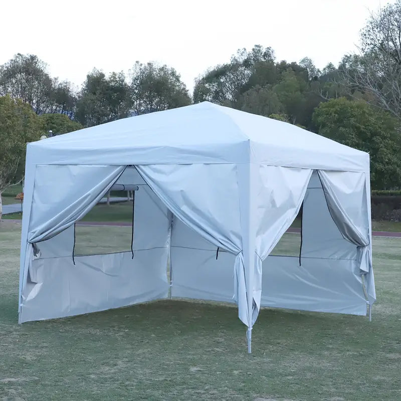 Outdoor 10X10 Ft. Pop Up Gazebo Canopy Tent with Removable Sidewall with Zipper Clearance Clearance