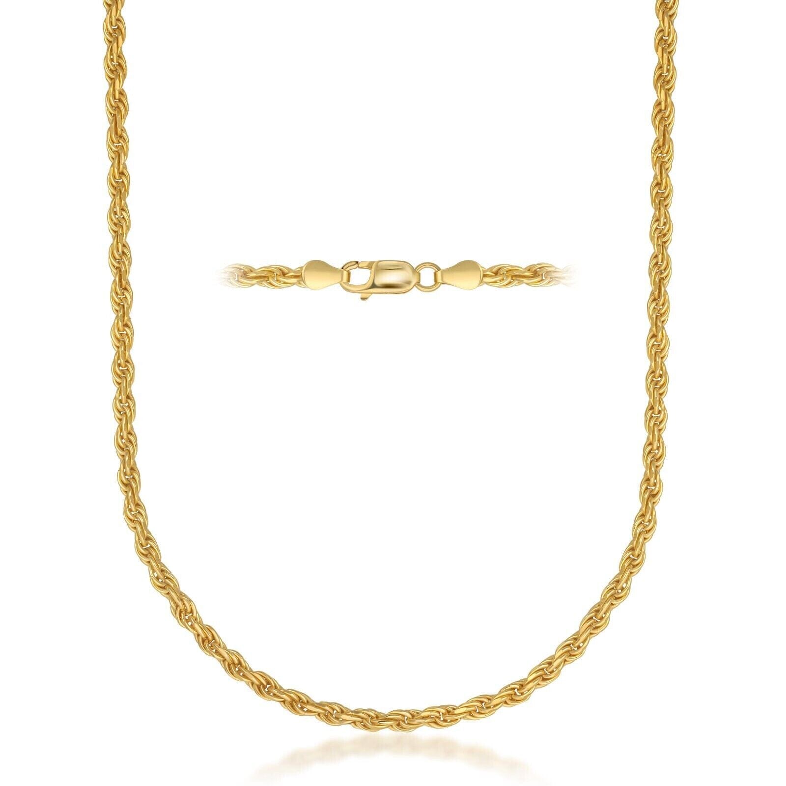 Rope Chain in Yellow Gold - 6mm Pay With Visa For Sale