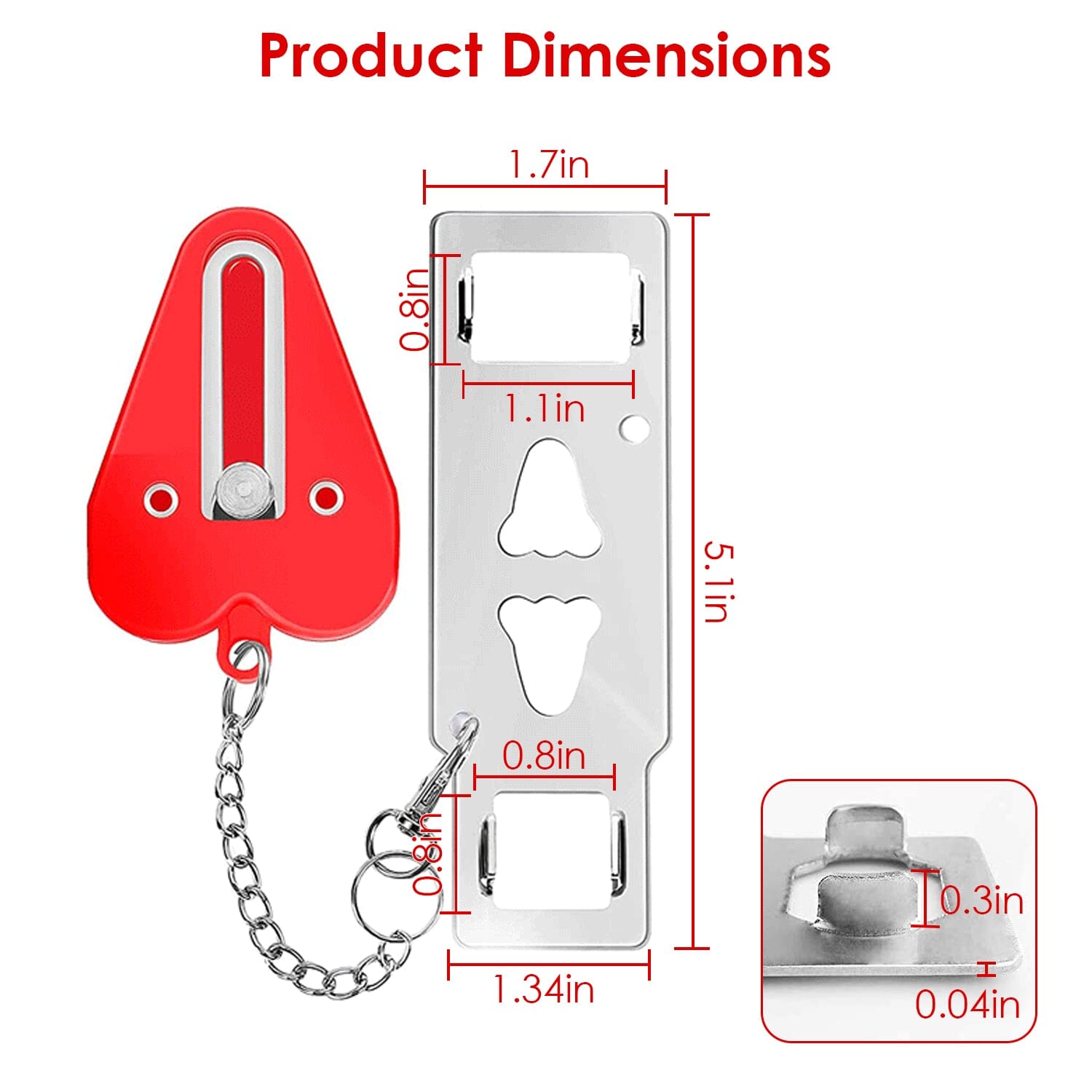 2-Piece: Portable Travel Door Lock Home Hotel Apartment Security Lock Visit Cheap Pice