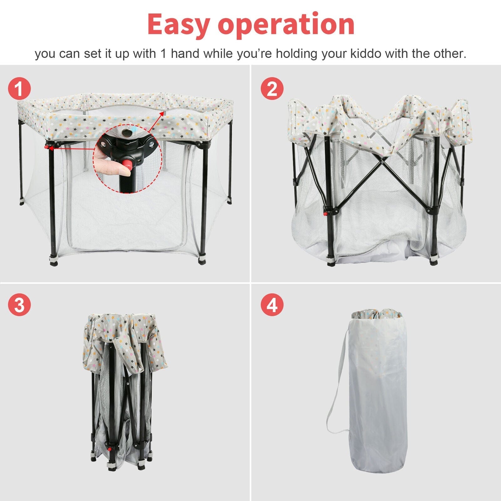 Portable Folding Playard for Babies, Toddler Indoor & Outdoor Play Clearance Store Sale Online