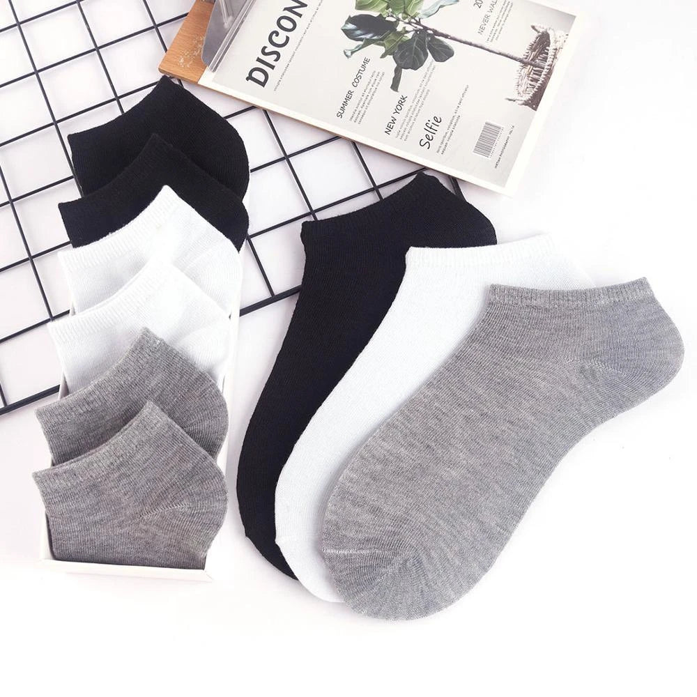 10-Pairs: Women's Solid Color Ankle Socks Cheap Official