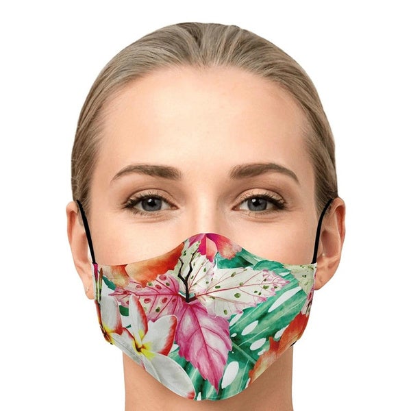 5-Pieces: Fashion Cotton Face Mask Floral Print Half Face Mouth Muffle Masks Health Outlet Sast