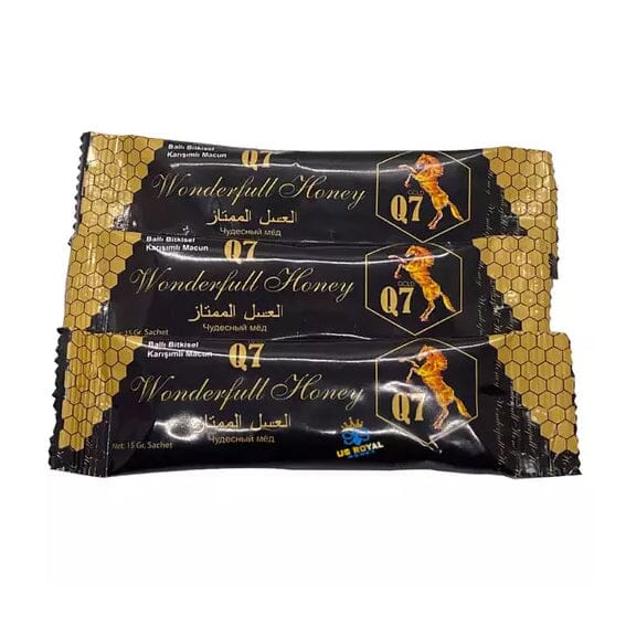 Wonderful Honey for Men 12 x 15 Gram Sachets Horse - Black Enjoy For Sale