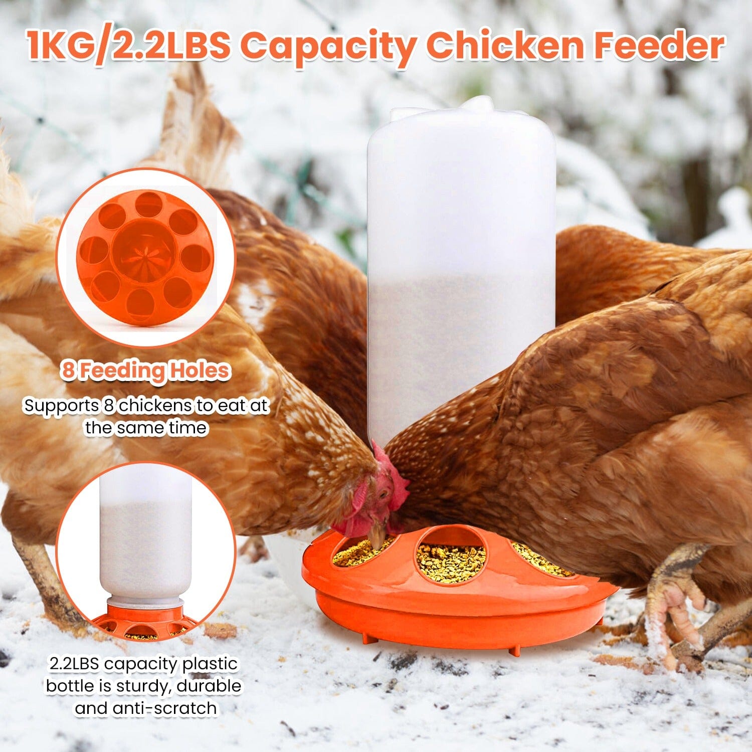 1.5L Chicken Feeder Adjustable Height Waterer Set Buy Cheap Footlocker Pictures