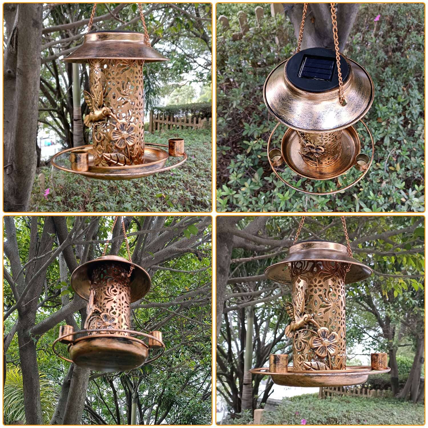 Solar Decorative Hanging Bird Feeder Lantern Brand New Unisex Cheap Online