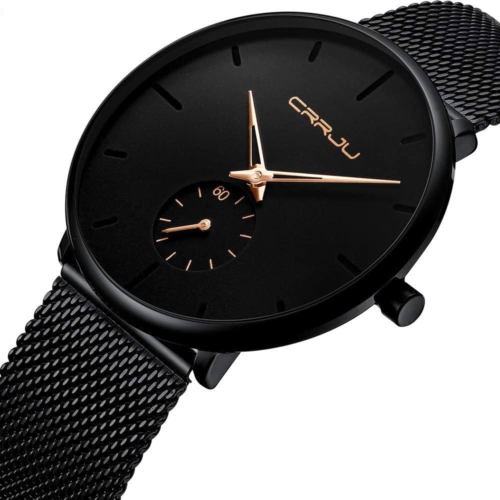 Men's Ultra-Thin Minimalist Waterproof Fashion Wrist Watch Cheap Sale Manchester