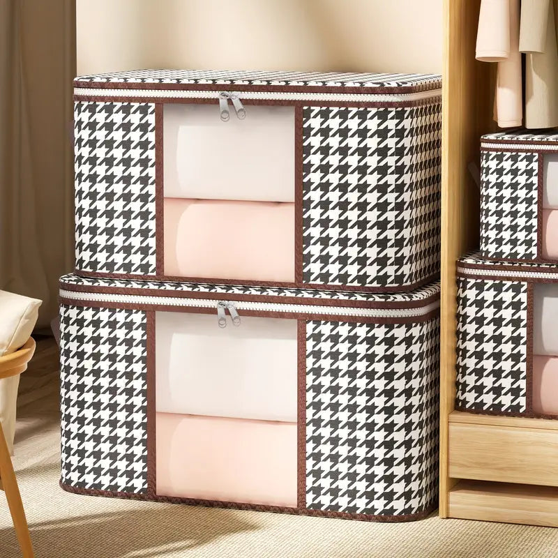 Houndstooth Large Storage Bag Latest Collections Sale Online