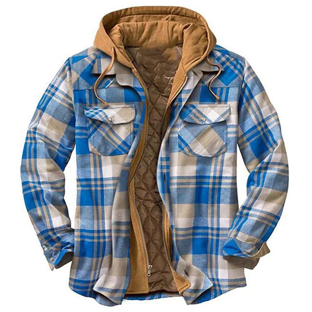 Men's Winter Parka Jacket Cotton Hooded Shirt Jacket Factory Outlet For Sale