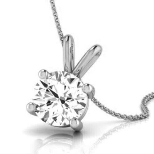 Diamond Engagement Pendant VS1 E Round 1.50 Ct Lab Created IGI Certified Special Discount Best Seller