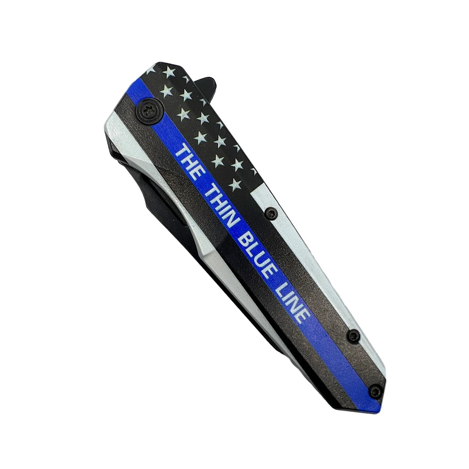 2-Pack: 3 Thin Blue Line Knife With ABS Handle Cheap Best Place