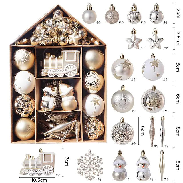 70-Pieces Set: Christmas Tree Decorations Christmas Ball Get To Buy For Sale