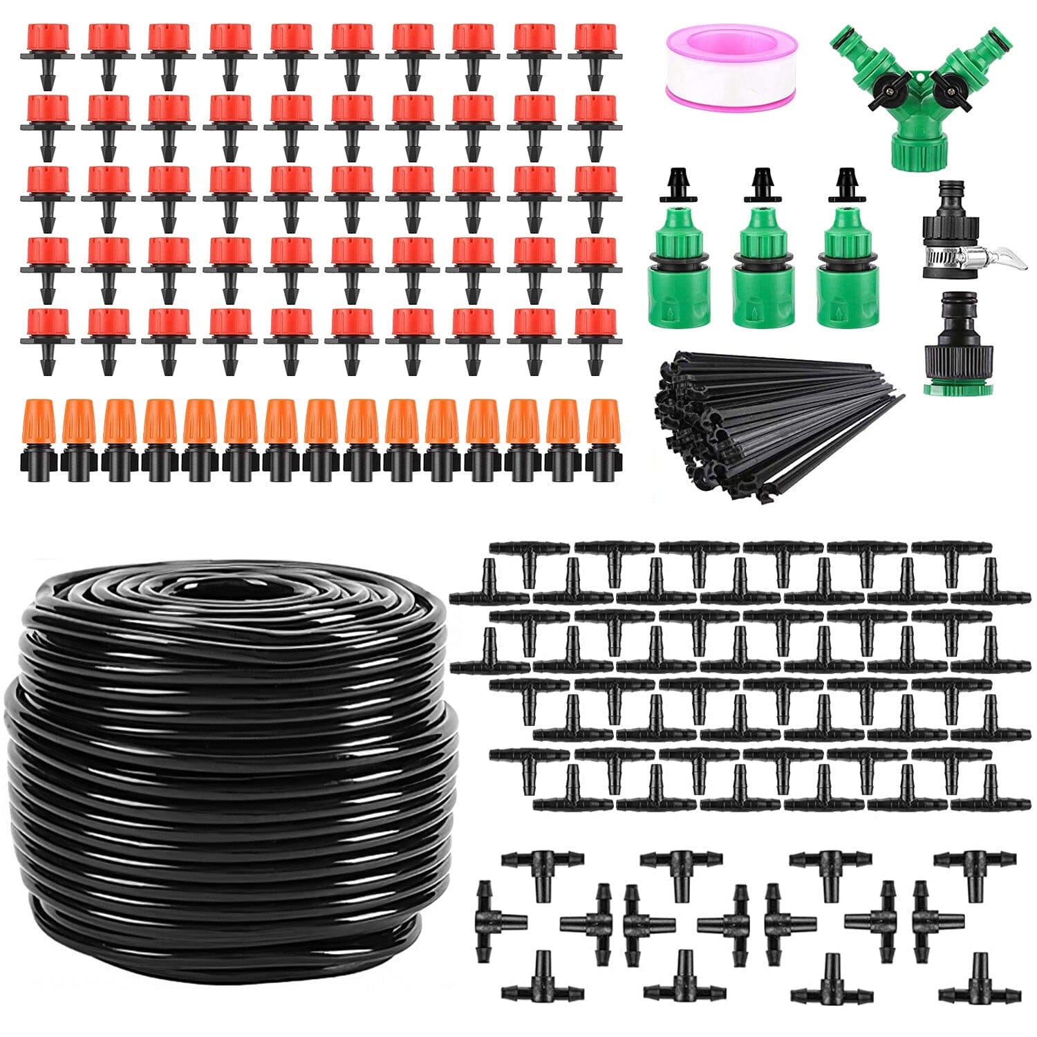 164FT Drip Irrigation Kit Automatic Garden Irrigation System Discount Purchase