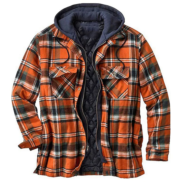 Men's Winter Parka Jacket Cotton Hooded Shirt Jacket Factory Outlet For Sale