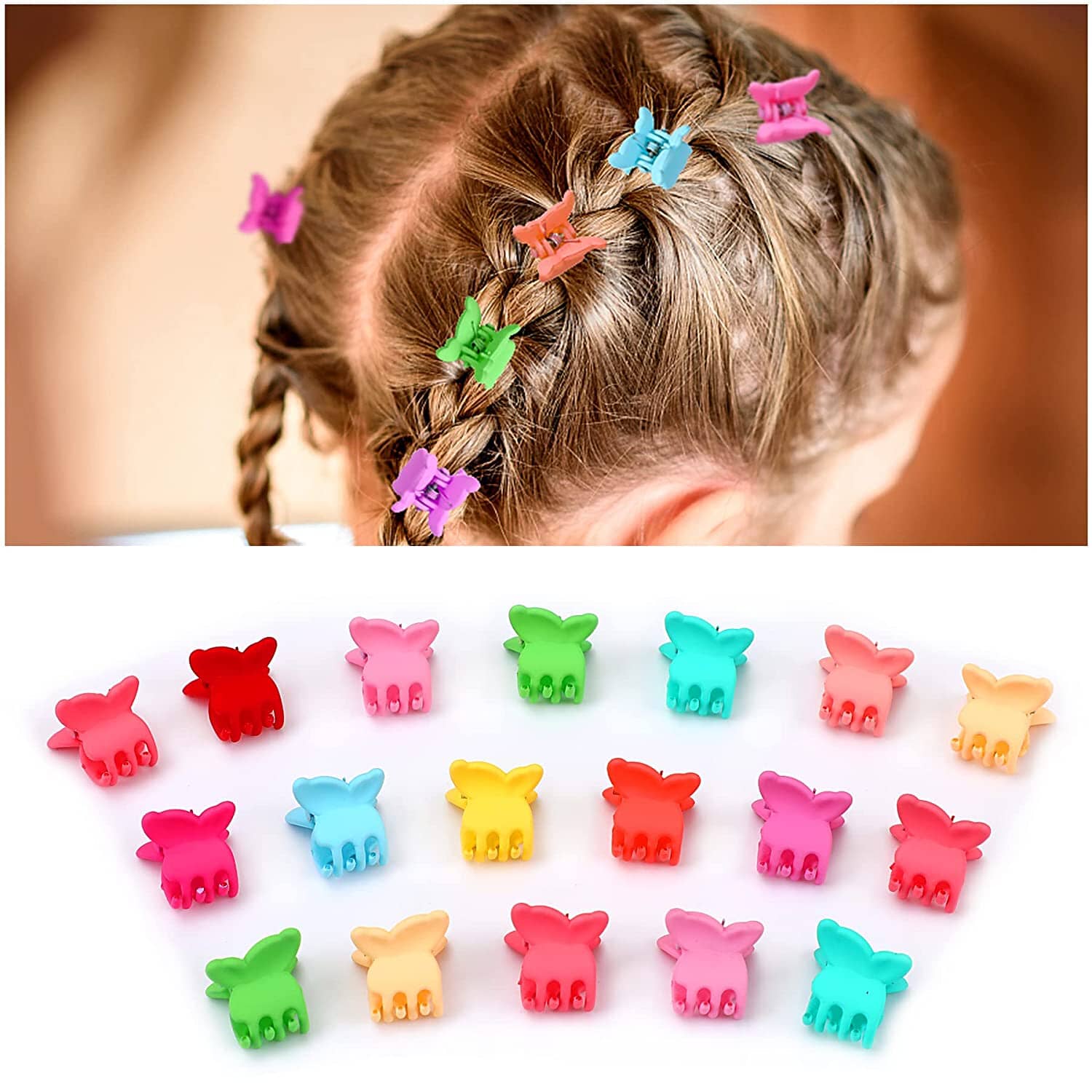 100-Pieces: Non-Slip Colorful Mini Hair Claw Clips Clamps Accessories Cheap Sale Online Online