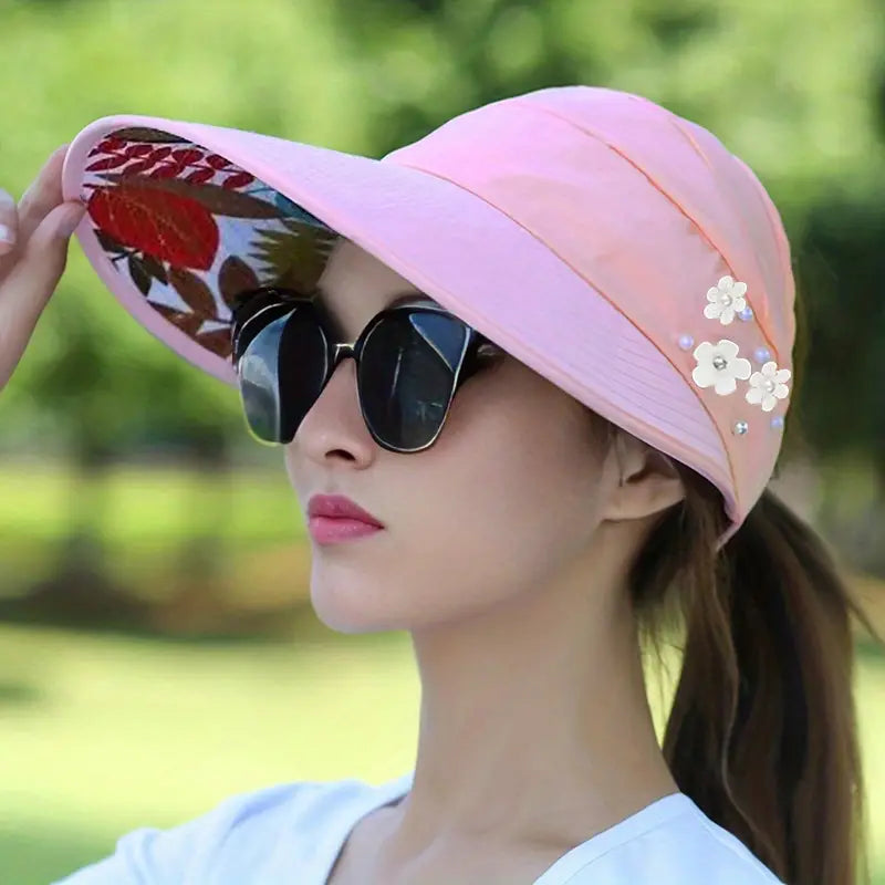 Wide Brim Sun Visor Foldable Picnic Hat Beach UV Protection Scallop Cap Cheap Get Authentic