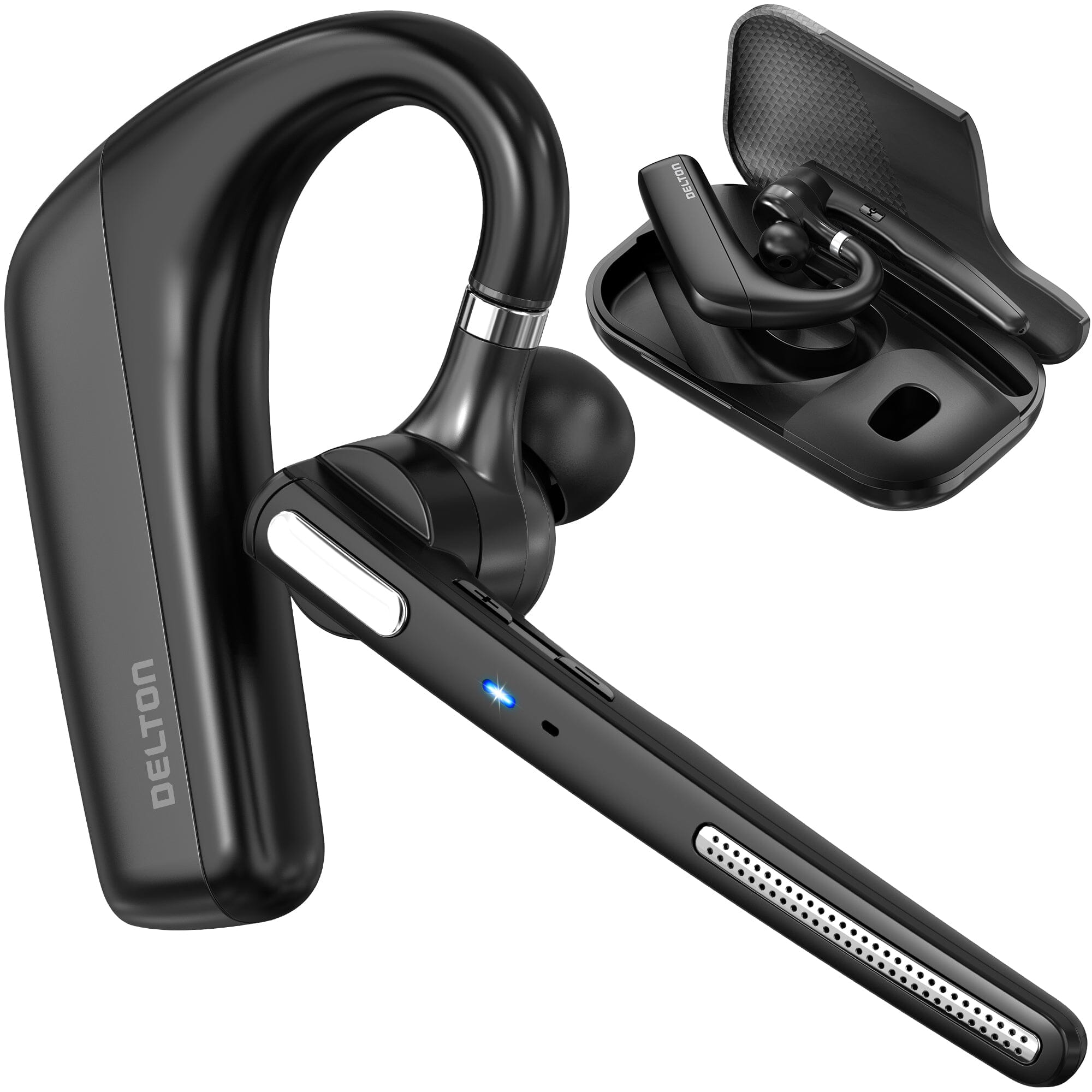 Delton 90X Wireless Bluetooth Headset with Noise Cancelling Mic and Charging Case On Hot Sale